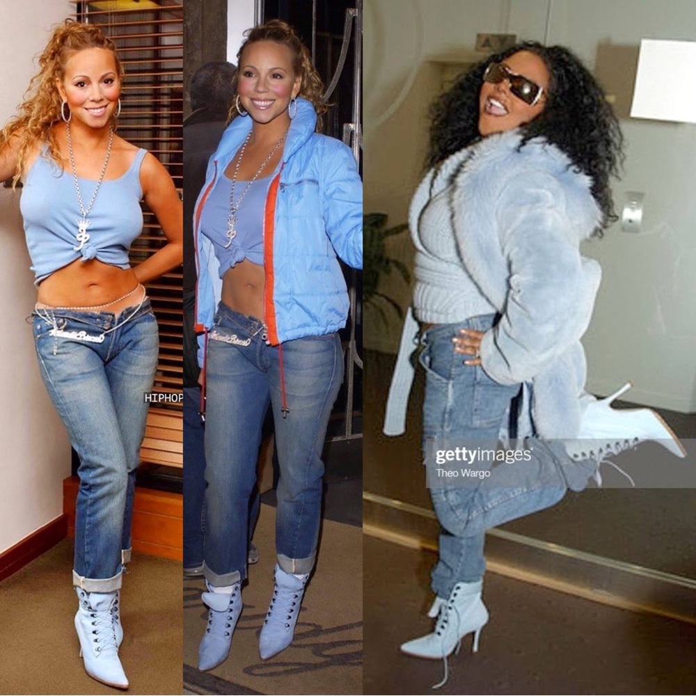 SOLD Manolo Blahnik Oklamod Blue Timberland Boots